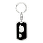 Mama Hedgehog With 1 Hoglet v2 - Luxury Dog Tag Keychain