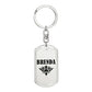 Brenda v01a - Luxury Dog Tag Keychain
