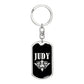 Judy v02a - Luxury Dog Tag Keychain