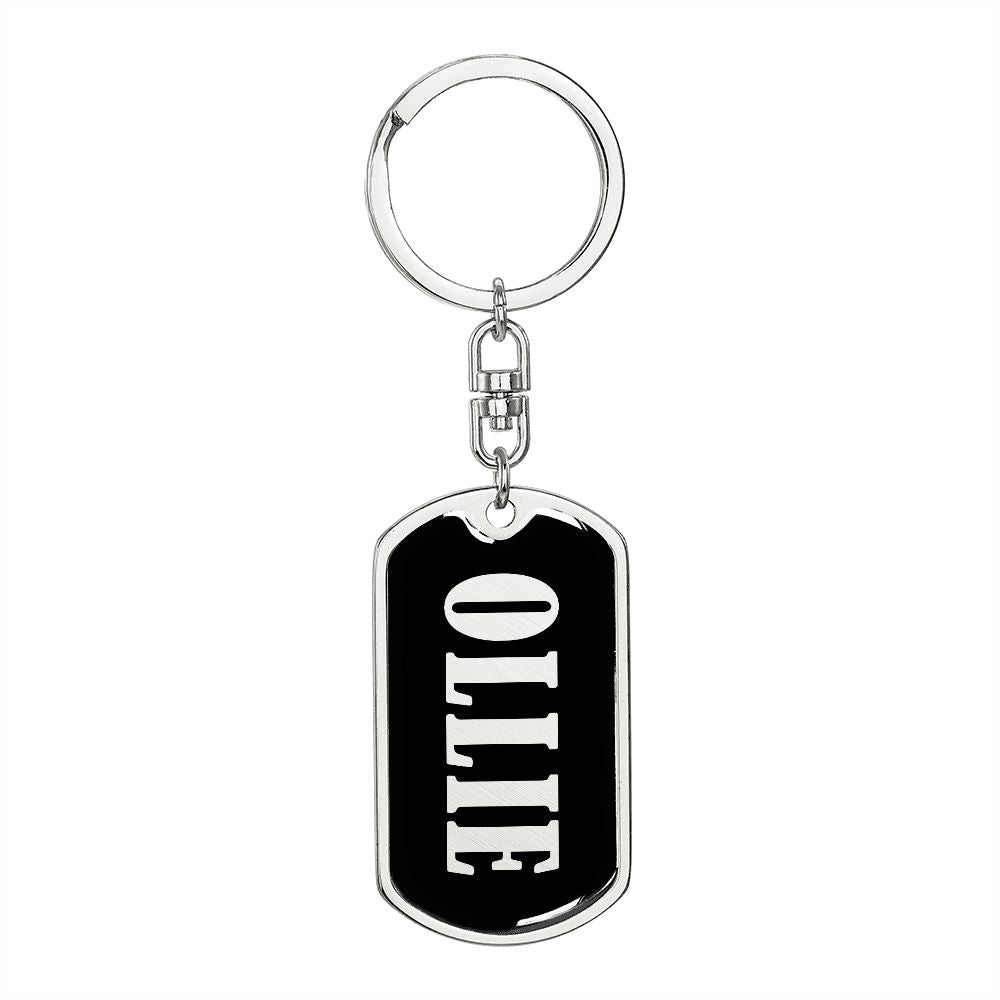 Ollie v02 - Luxury Dog Tag Keychain