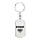 Phyllis v01a - Luxury Dog Tag Keychain