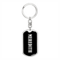 Meredith v02 - Luxury Dog Tag Keychain