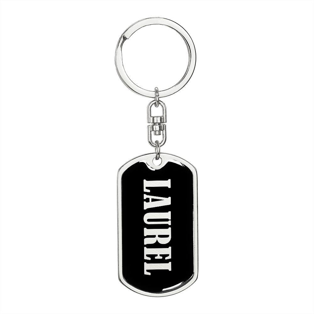 Laurel v02 - Luxury Dog Tag Keychain