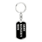 Army Ranger's Mom v2 - Luxury Dog Tag Keychain