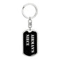 Airman's Niece v2 - Luxury Dog Tag Keychain