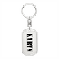 Karyn v01 - Luxury Dog Tag Keychain