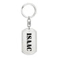 Isaac - Luxury Dog Tag Keychain
