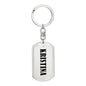 Kristina v01 - Luxury Dog Tag Keychain