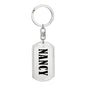 Nancy v01 - Luxury Dog Tag Keychain