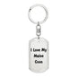 Love My Maine Coon - Luxury Dog Tag Keychain