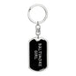 Baltimore Girl v5 - Luxury Dog Tag Keychain