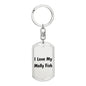 Love My Molly Fish - Luxury Dog Tag Keychain