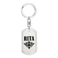 Rita v01a - Luxury Dog Tag Keychain