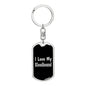 Love My Bloodhound v2 - Luxury Dog Tag Keychain