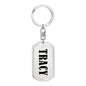 Tracy v01 - Luxury Dog Tag Keychain