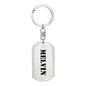 Melvin - Luxury Dog Tag Keychain