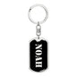 Noah v3 - Luxury Dog Tag Keychain