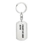 Coast Guard Aunt - Luxury Dog Tag Keychain