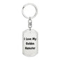 Love My Golden Hamster - Luxury Dog Tag Keychain