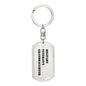 Military Veteran's Granddaughter - Luxury Dog Tag Keychain