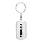 Victoria v01 - Luxury Dog Tag Keychain