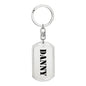 Danny - Luxury Dog Tag Keychain