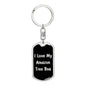 Love My Amazon Tree Boa v2 - Luxury Dog Tag Keychain