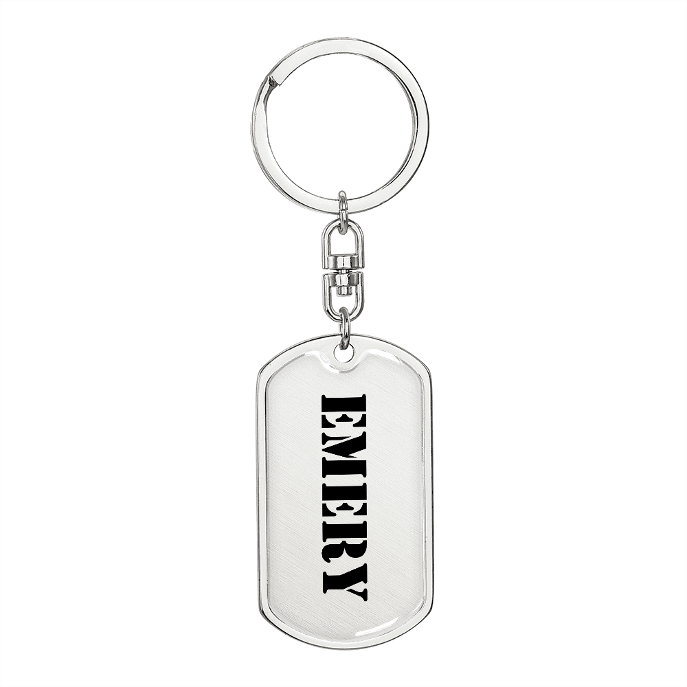 Emery - Luxury Dog Tag Keychain