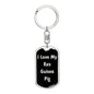 Love My Rex Guinea Pig v2 - Luxury Dog Tag Keychain