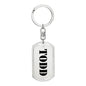 Todd - Luxury Dog Tag Keychain