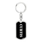 Curtis v3 - Luxury Dog Tag Keychain