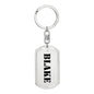 Blake - Luxury Dog Tag Keychain