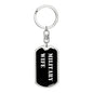 Military Wife v2 - Luxury Dog Tag Keychain
