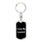 Love My Lovebird v2 - Luxury Dog Tag Keychain