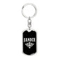 Janice v02a - Luxury Dog Tag Keychain