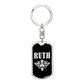 Ruth v02a - Luxury Dog Tag Keychain