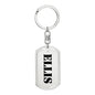 Ellis - Luxury Dog Tag Keychain