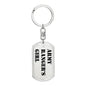 Army Ranger's Girl - Luxury Dog Tag Keychain