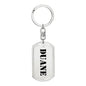 Duane - Luxury Dog Tag Keychain