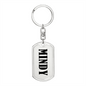 Mindy v01 - Luxury Dog Tag Keychain
