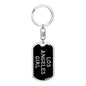 Los Angeles Girl v5 - Luxury Dog Tag Keychain