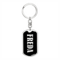 Freda v02 - Luxury Dog Tag Keychain
