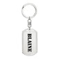 Blaine - Luxury Dog Tag Keychain