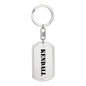 Kendall - Luxury Dog Tag Keychain