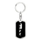 Mama Lioness With 2 Cubs v2 - Luxury Dog Tag Keychain
