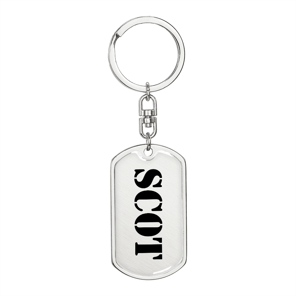 Scot - Luxury Dog Tag Keychain