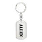 Allen - Luxury Dog Tag Keychain