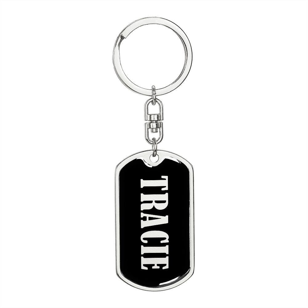 Tracie v02 - Luxury Dog Tag Keychain