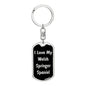 Love My Welsh Springer Spaniel v5 - Luxury Dog Tag Keychain