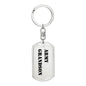 Army Grandson - Luxury Dog Tag Keychain